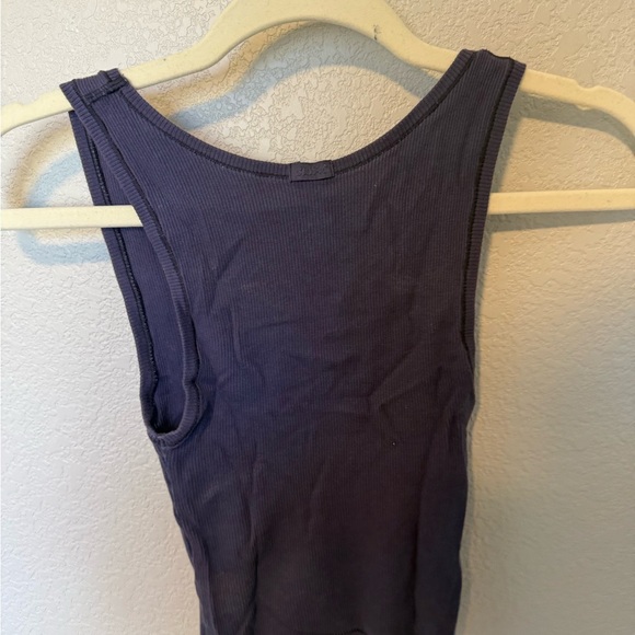 SKIMS Cotton Rib Tank - Available in Light Heather Grey, Navy, & Forest Green - Picture 7 of 12